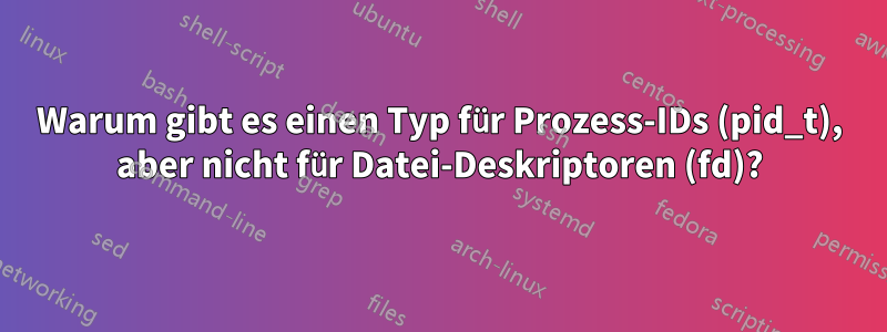 Warum gibt es einen Typ für Prozess-IDs (pid_t), aber nicht für Datei-Deskriptoren (fd)?