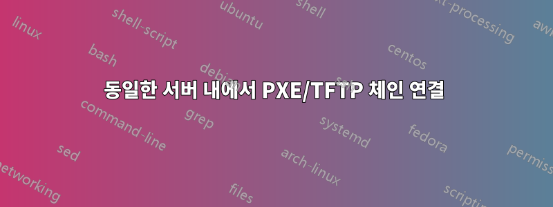 동일한 서버 내에서 PXE/TFTP 체인 연결