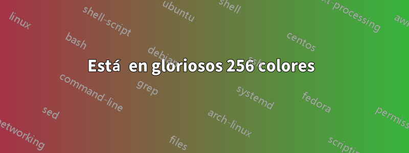 Está en gloriosos 256 colores 