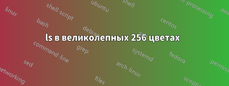 ls в великолепных 256 цветах 