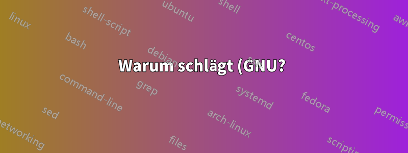 Warum schlägt (GNU?) parallel stillschweigend fehl und wie behebe ich das?