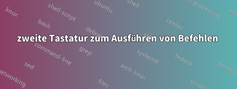 zweite Tastatur zum Ausführen von Befehlen