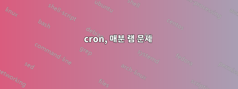 cron, 매분 램 문제