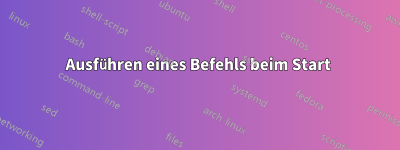 Ausführen eines Befehls beim Start