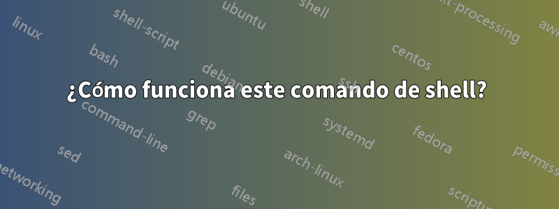 ¿Cómo funciona este comando de shell?