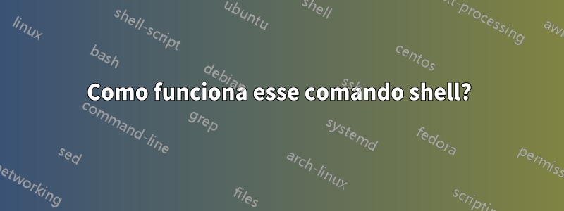 Como funciona esse comando shell?