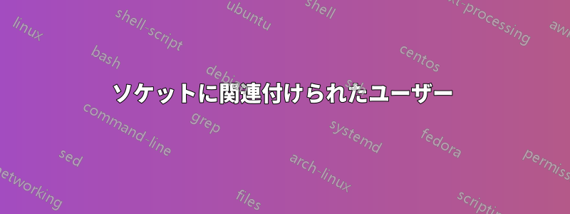 ソケットに関連付けられたユーザー