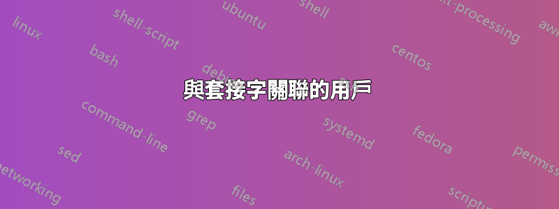 與套接字關聯的用戶