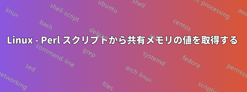 Linux - Perl スクリプトから共有メモリの値を取得する