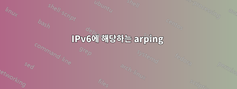 IPv6에 해당하는 arping