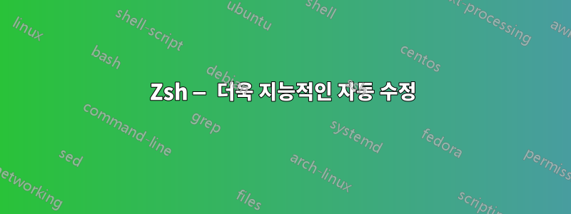 Zsh — 더욱 지능적인 자동 수정