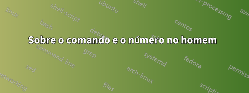 Sobre o comando e o número no homem 