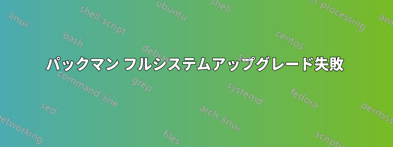 パックマン フルシステムアップグレード失敗