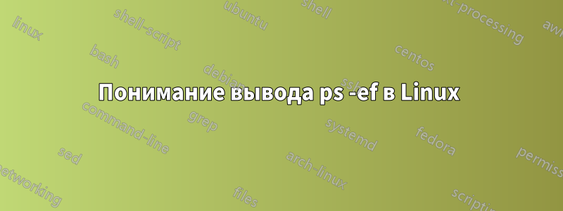 Понимание вывода ps -ef в Linux