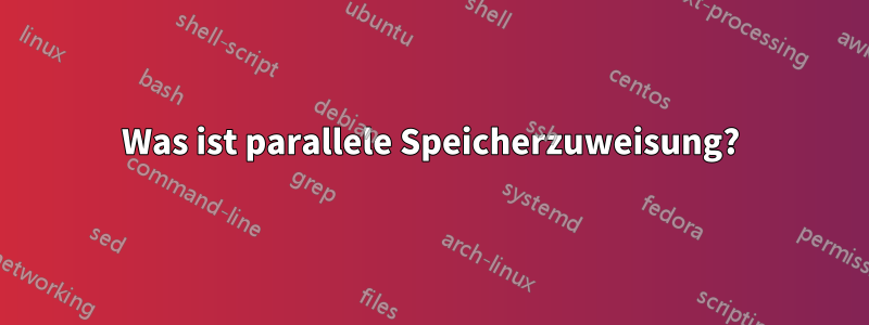 Was ist parallele Speicherzuweisung?