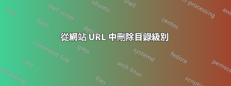 從網站 URL 中刪除目錄級別