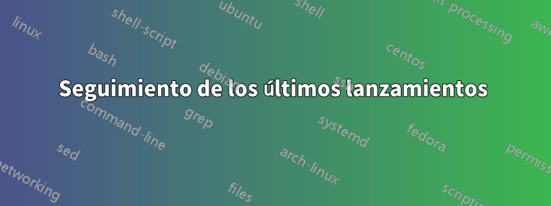 Seguimiento de los últimos lanzamientos
