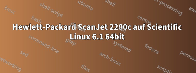 Hewlett-Packard ScanJet 2200c auf Scientific Linux 6.1 64bit