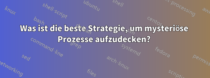 Was ist die beste Strategie, um mysteriöse Prozesse aufzudecken?
