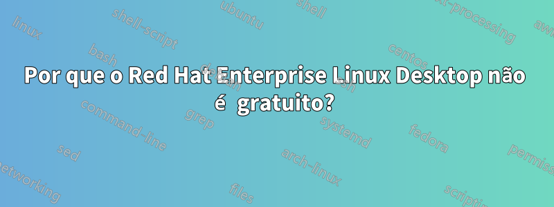 Por que o Red Hat Enterprise Linux Desktop não é gratuito?