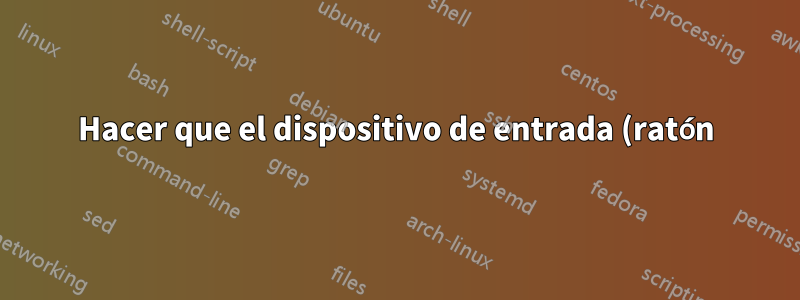 Hacer que el dispositivo de entrada (ratón) "no esté disponible" para el escritorio