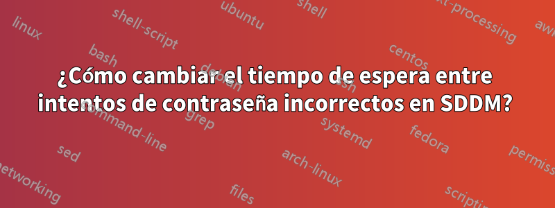 ¿Cómo cambiar el tiempo de espera entre intentos de contraseña incorrectos en SDDM?