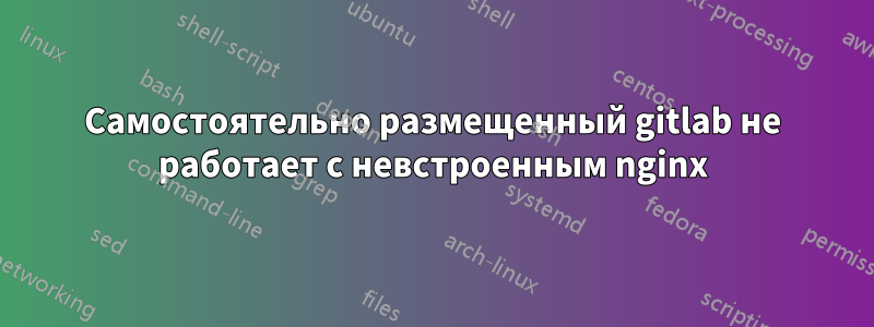 Самостоятельно размещенный gitlab не работает с невстроенным nginx
