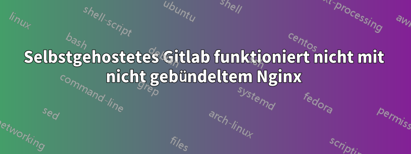 Selbstgehostetes Gitlab funktioniert nicht mit nicht gebündeltem Nginx