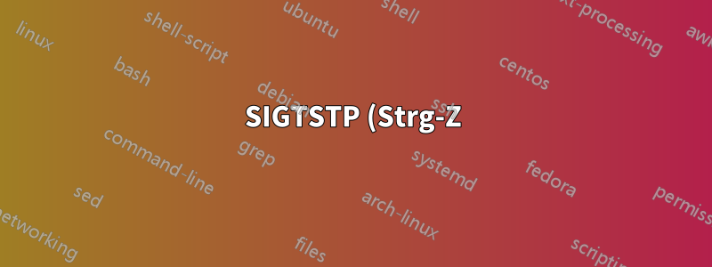 SIGTSTP (Strg-Z) funktioniert nicht für Skript, das durch Skriptbefehl gestartet wurde