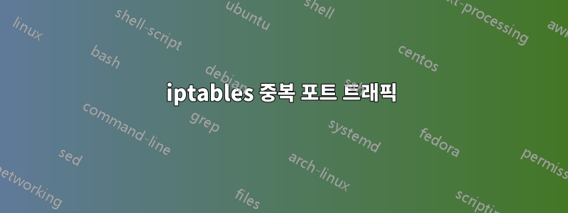 iptables 중복 포트 트래픽