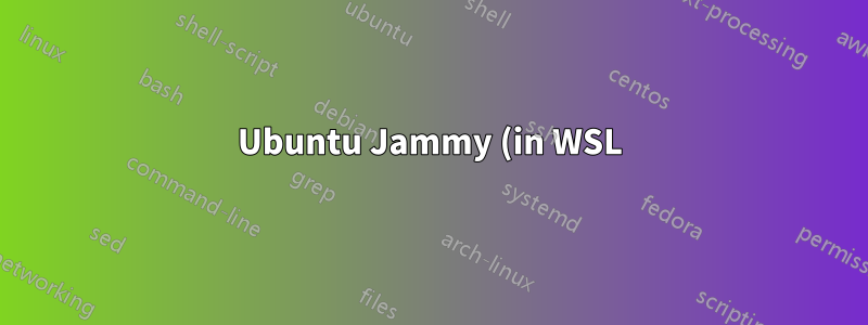 Ubuntu Jammy (in WSL): armhf arch wird hinzugefügt, Pakete oder Repositories können nicht gefunden werden