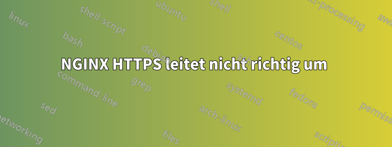 NGINX HTTPS leitet nicht richtig um