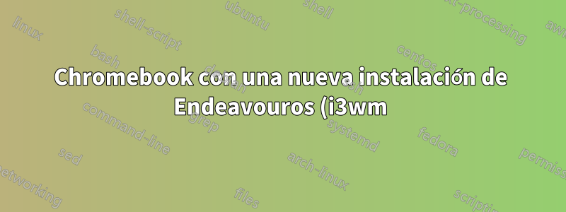 Chromebook con una nueva instalación de Endeavouros (i3wm) tiene problemas de gestión gráfica/de CPU (?)