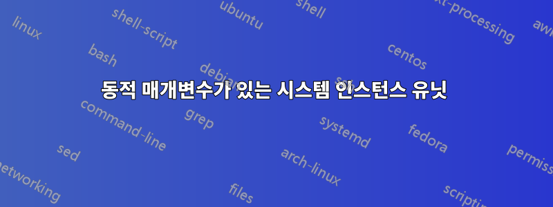 동적 매개변수가 있는 시스템 인스턴스 유닛