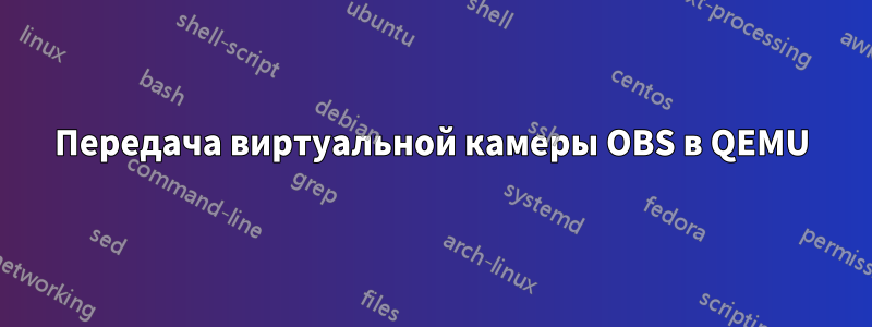 Передача виртуальной камеры OBS в QEMU