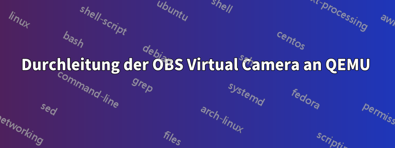 Durchleitung der OBS Virtual Camera an QEMU