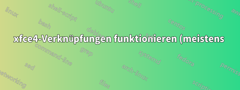 xfce4-Verknüpfungen funktionieren (meistens) nicht mit xdotool