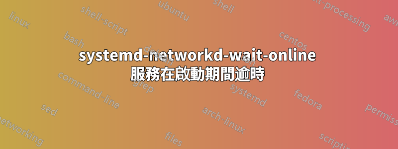 systemd-networkd-wait-online 服務在啟動期間逾時