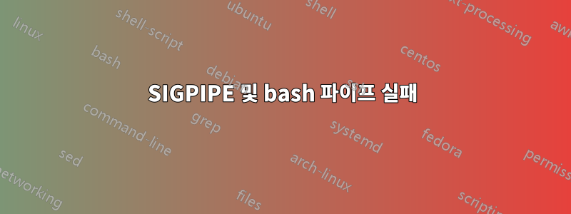 SIGPIPE 및 bash 파이프 실패