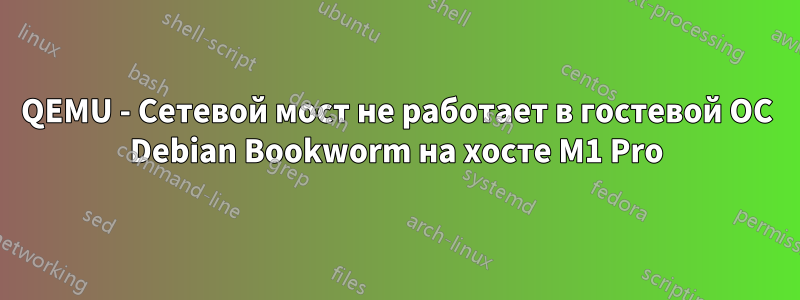 QEMU - Сетевой мост не работает в гостевой ОС Debian Bookworm на хосте M1 Pro