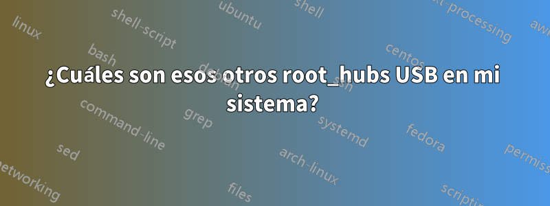 ¿Cuáles son esos otros root_hubs USB en mi sistema?