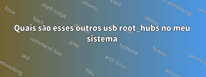 Quais são esses outros usb root_hubs no meu sistema