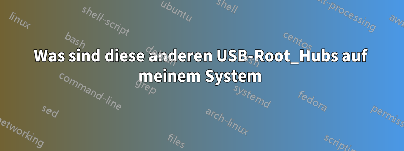 Was sind diese anderen USB-Root_Hubs auf meinem System