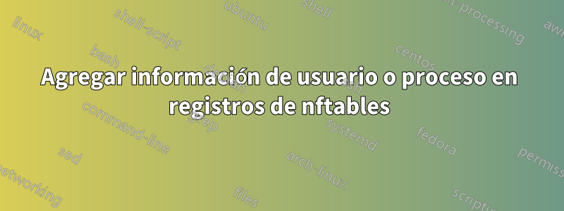 Agregar información de usuario o proceso en registros de nftables