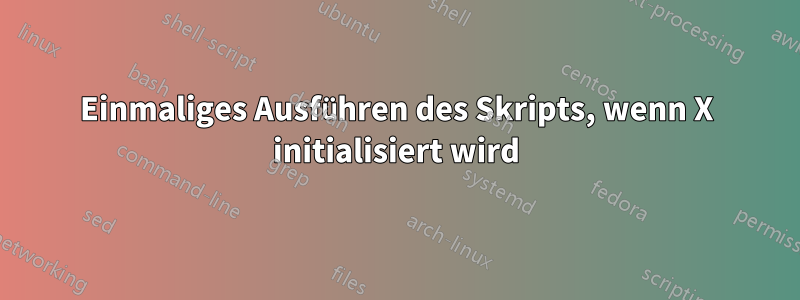 Einmaliges Ausführen des Skripts, wenn X initialisiert wird