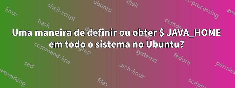 Uma maneira de definir ou obter $ JAVA_HOME em todo o sistema no Ubuntu?