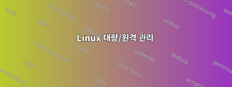 Linux 대량/원격 관리
