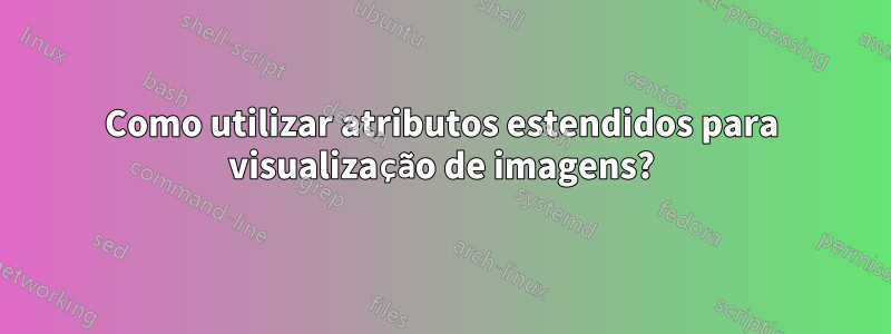 Como utilizar atributos estendidos para visualização de imagens?