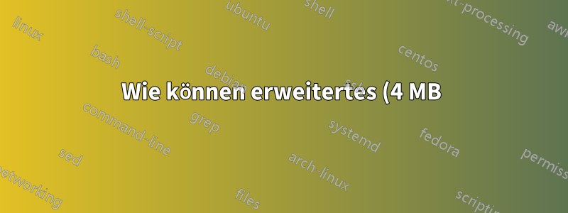Wie können erweitertes (4 MB) und normales (4 KB) Paging koexistieren?