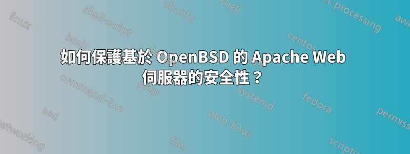 如何保護基於 OpenBSD 的 Apache Web 伺服器的安全性？